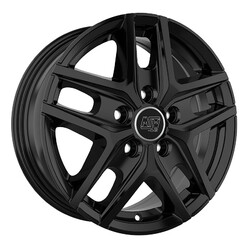 MSW 40 Van 16x6.5" 5x114.3 ET44, Noir Brillant