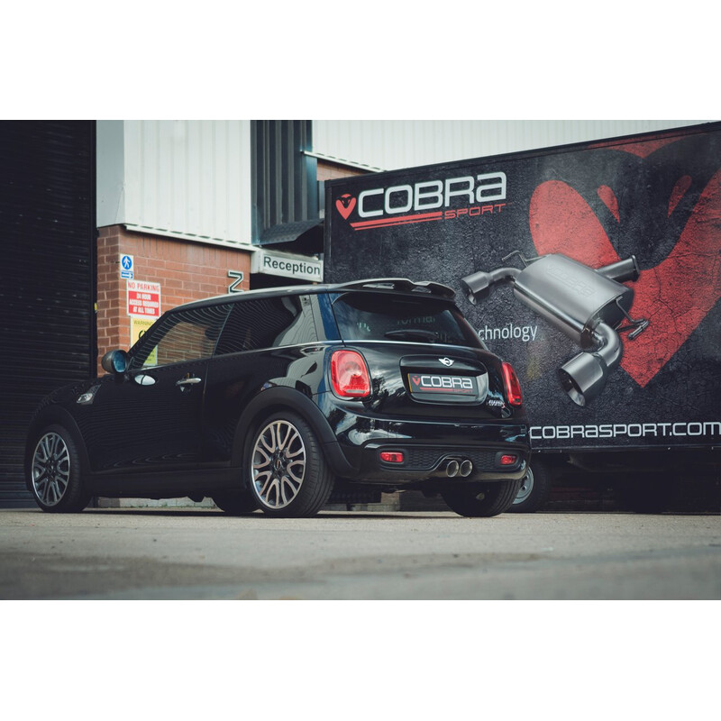 Ligne d'Echappement "Catback" Cobra pour Mini Cooper S F56 LCI Ø3" (14-18), avec Valve