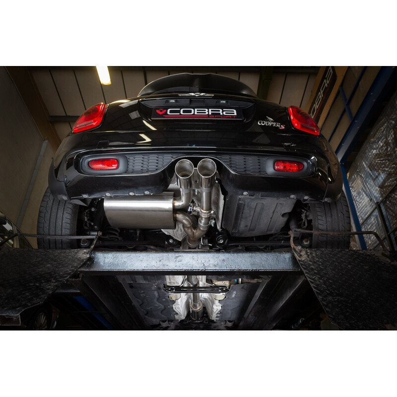 Ligne d'Echappement "Catback" Cobra pour Mini John Cooper Works F56 Ø3" (14-18), avec Valve