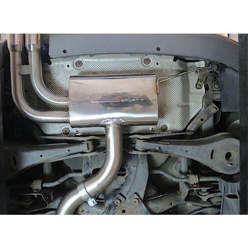 Ligne d'Echappement Complète "Turboback" Cobra pour Audi A3 8P 3 Portes, 2.0L TFSI, 2 Roues Motrices (03-12)