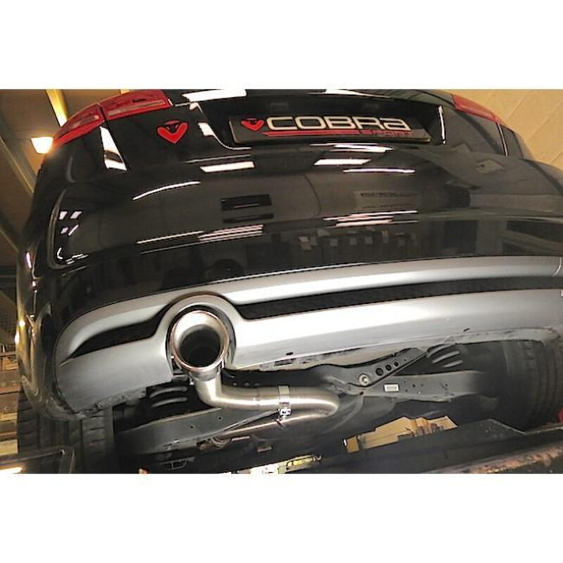 Ligne d'Echappement "Catback" Cobra pour Audi A3 8P 3 Portes, 2.0L TDI 170, 2 Roues Motrices (08-12)