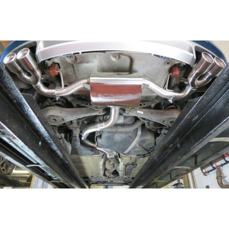 Ligne d'Echappement "Catback" Cobra pour Audi TT 8J 1.8 & 2.0L TFSI (2 Roues Motrices, 07-11)