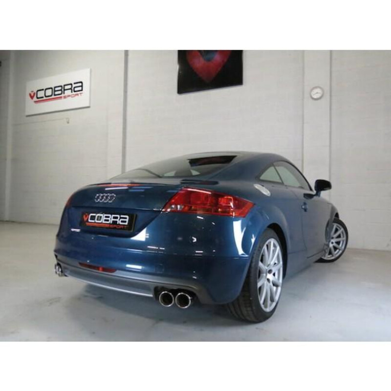 Ligne d'Echappement Complète "Turboback" Cobra pour Audi TT 8J 1.8 & 2.0L TFSI (2 Roues Motrices, 07-11)