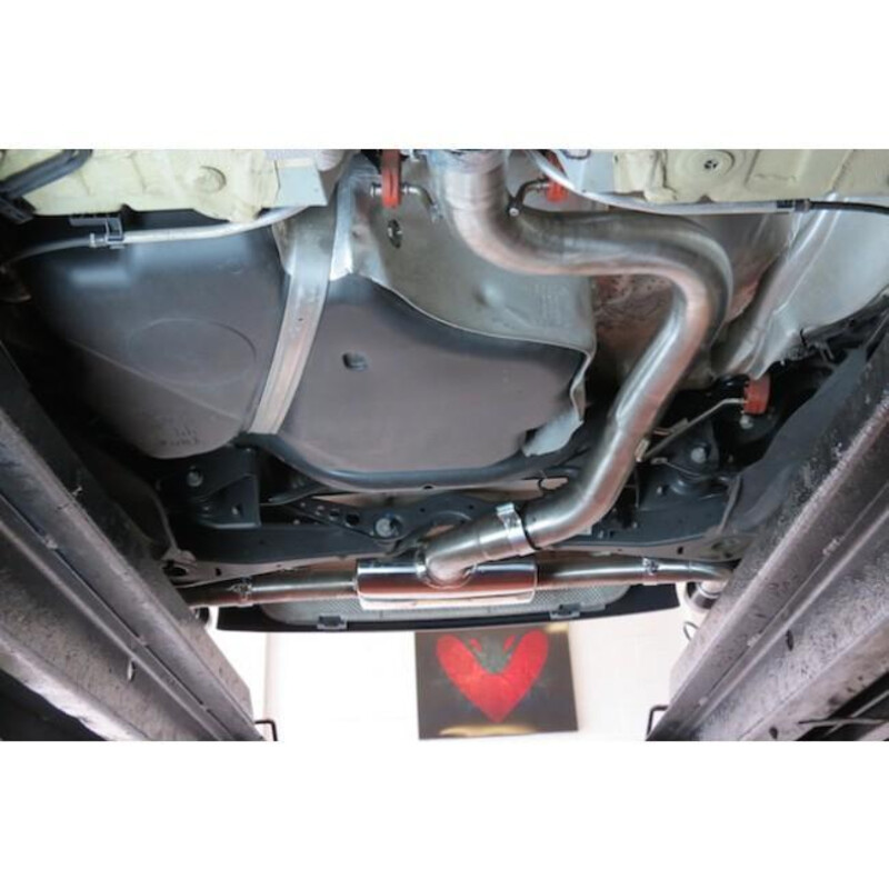 Ligne d'Echappement "Catback" Cobra pour Audi TT 8J 1.8 & 2.0L TFSI (2 Roues Motrices, 11-14)