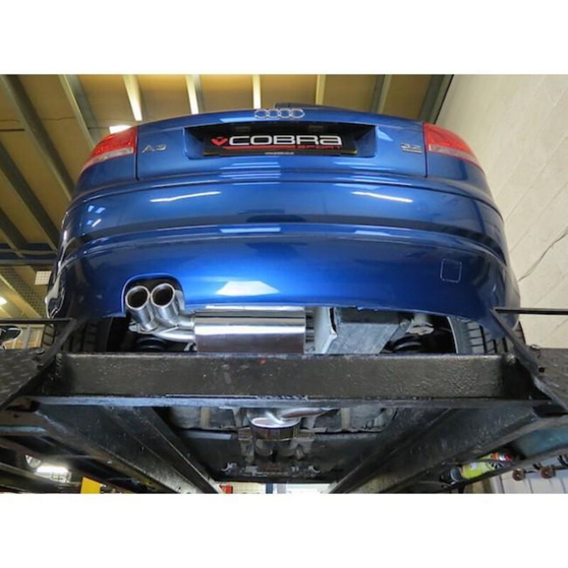 Ligne d'Echappement "Catback" Cobra pour Audi A3 8P 3.2L V6 Quattro (03-12)
