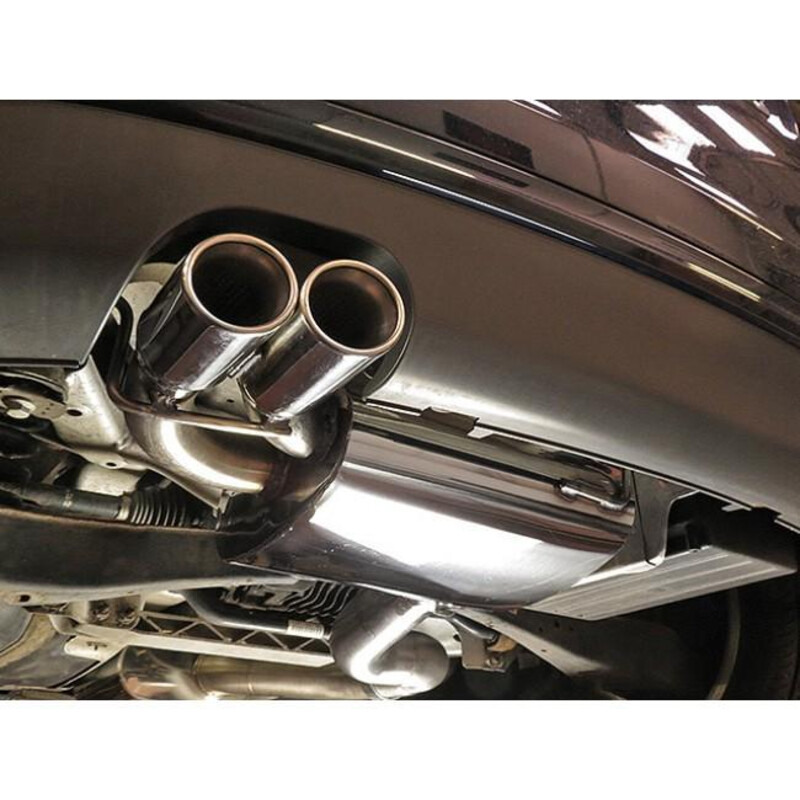 Ligne d'Echappement "Catback" Cobra pour Audi A3 8P 3 Portes, Quattro, 2.0L TFSI (03-12)