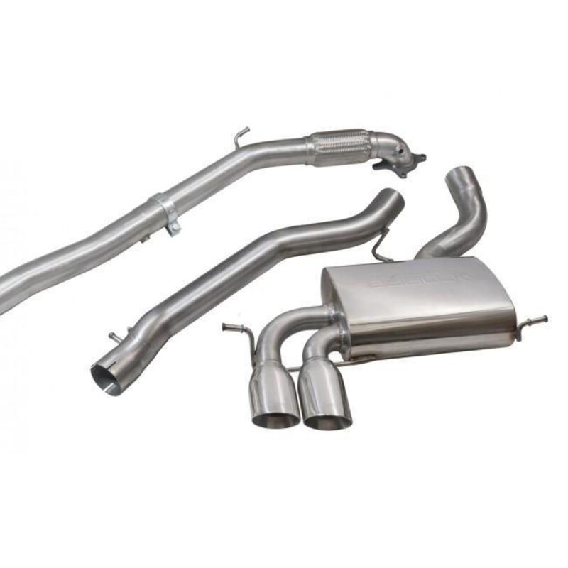 Ligne d'Echappement Complète "Turboback" Cobra pour Audi S3 8P (Sportback, 03-13)