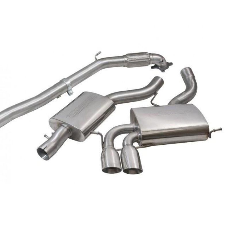 Ligne d'Echappement Complète "Turboback" Cobra pour Audi S3 8P (Sportback, 03-13)