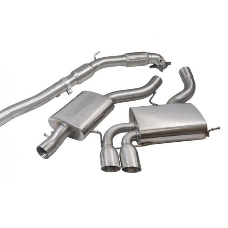 Ligne d'Echappement Complète "Turboback" Cobra pour Audi S3 8P (Sportback, 03-13)