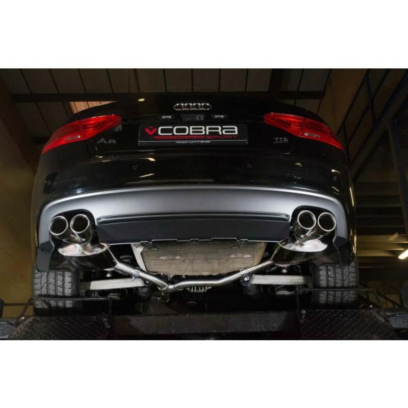 Silencieux Double Sorties "Style S5" Cobra pour Audi A5 2.0L TDI Coupé S-Line (07-16)