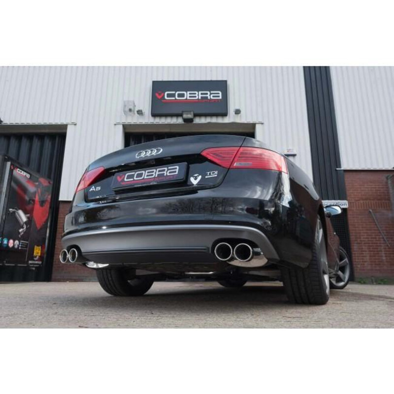Silencieux Double Sorties "Style S5" Cobra pour Audi A5 2.0L TDI Coupé S-Line (07-16)