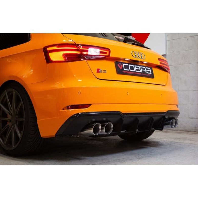 Ligne d'Echappement Complète "Turboback" Cobra pour Audi S3 8V 3 Portes (12-20) - Avec Valve
