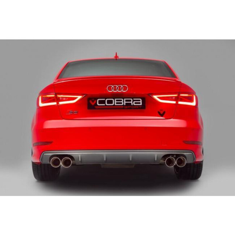 Ligne d'Echappement "Catback" Cobra pour Audi S3 8V Berline (12-20) - Avec Valve