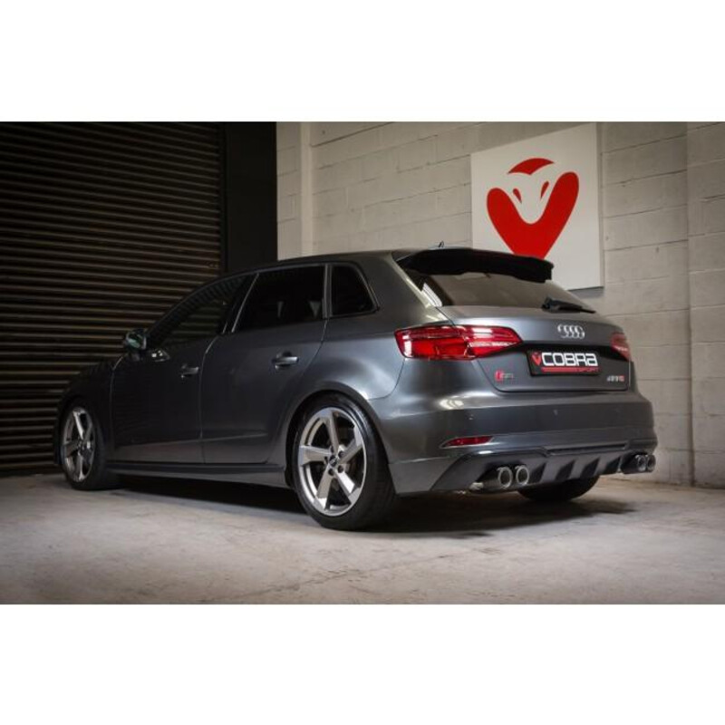 Ligne d'Echappement "Catback" Cobra pour Audi S3 8V Sportback (12-20) - Avec Valve
