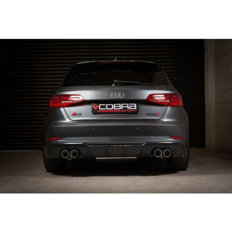 Ligne d'Echappement "Catback" Cobra pour Audi S3 8V Sportback (12-20) - Avec Valve