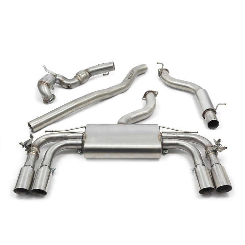 Ligne d'Echappement Complète "Turboback" Cobra pour Audi S3 8V Sportback (12-20) - Avec Valve