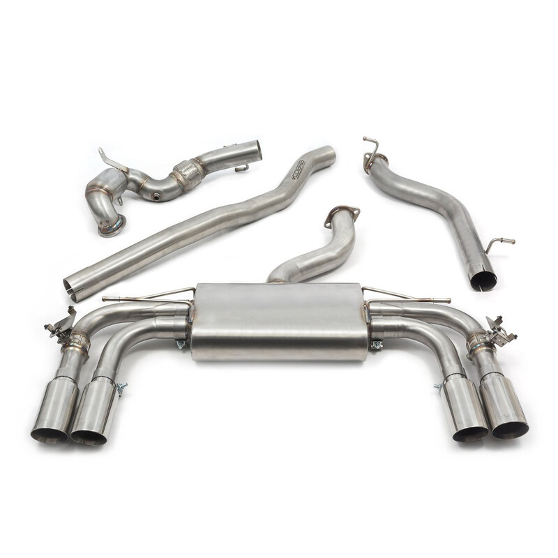 Ligne d'Echappement Complète "Turboback" Cobra pour Audi S3 8V Sportback (12-20) - Avec Valve