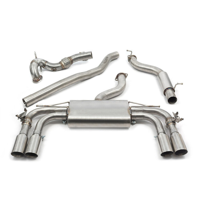 Ligne d'Echappement Complète "Turboback" Cobra pour Audi S3 8V Sportback (12-20) - Avec Valve