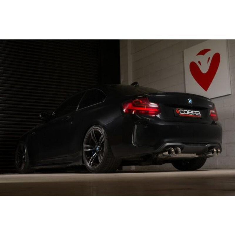 Ligne d'Echappement "Catback" Cobra pour BMW M2 F87 - Avec Valve (Ø3")