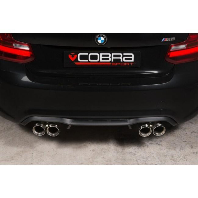 Ligne d'Echappement "Catback" Cobra pour BMW M2 F87 - Avec Valve (Ø3")