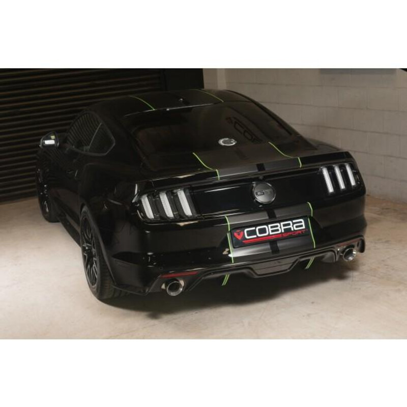 Ligne d'Echappement "Catback" Cobra pour Ford Mustang GT V8 5.0L (2015-18)