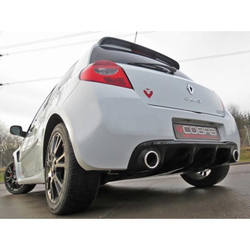 Ligne d'Echappement "Catback" Cobra pour Renault Clio 3 RS 200 ch (09-12)