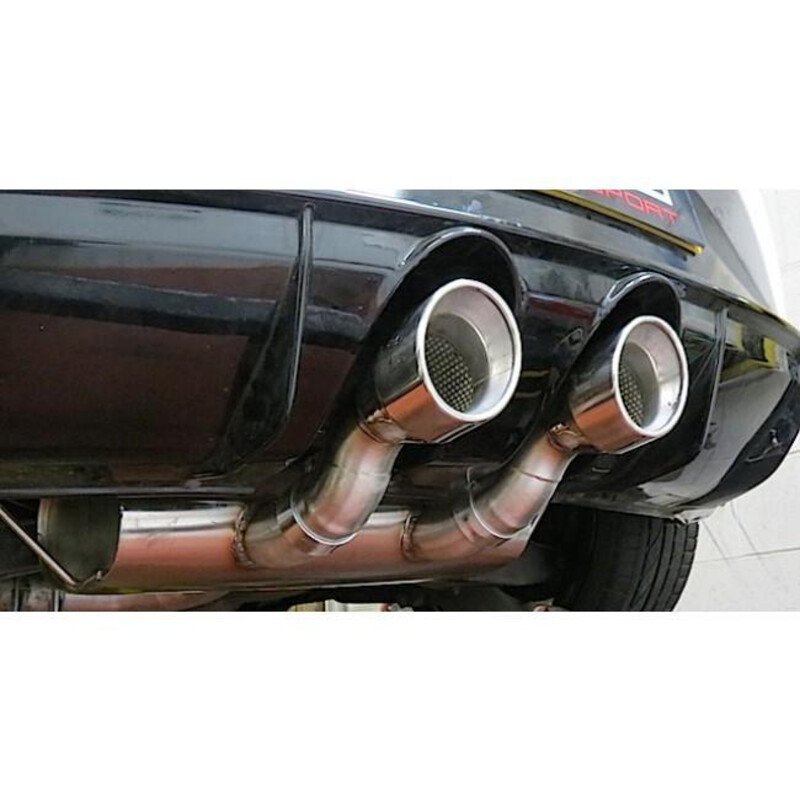 Ligne d'Echappement "Catback" Cobra pour Seat Leon Cupra R 1P 2.0L TFSI (10-12)