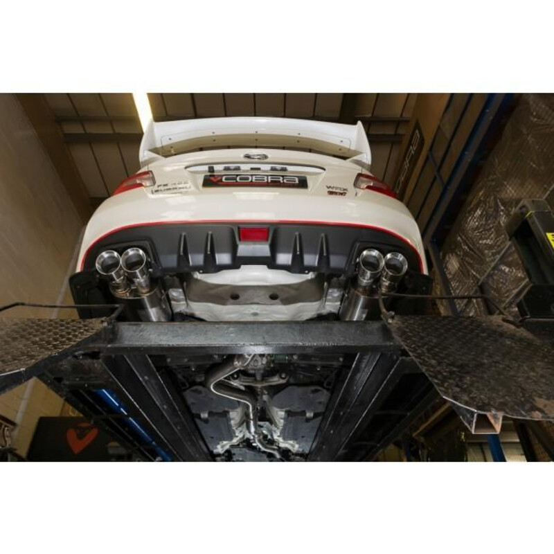 Ligne d'Echappement Complète "Turboback" Cobra pour Subaru Impreza GP / GJ WRX STI 2.5L (14-19)
