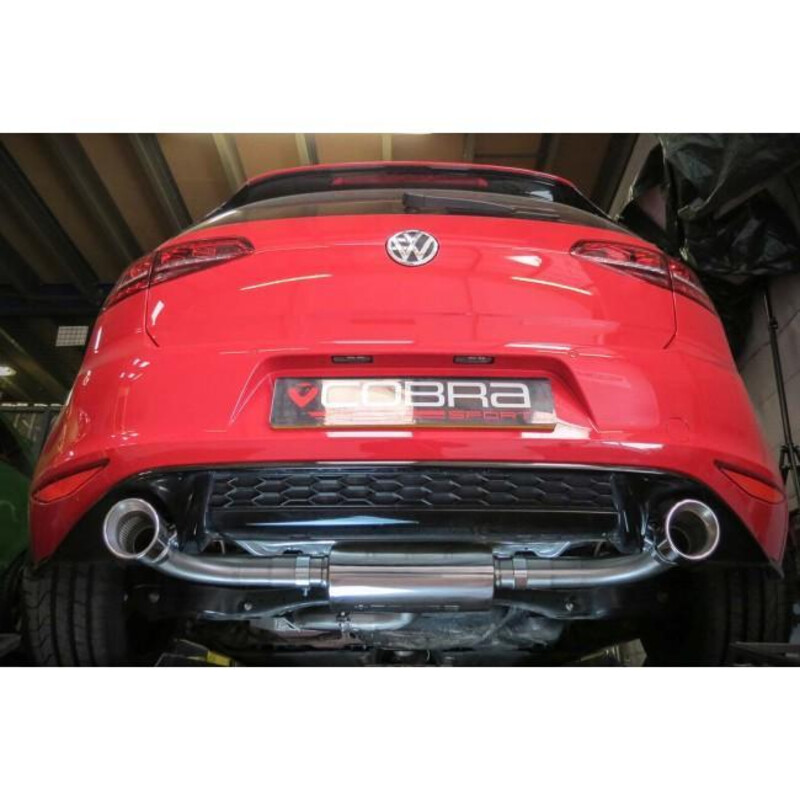 Ligne d'Echappement Complète "Turboback" Cobra pour VW Golf 7 GTI 2.0L TSI (12-17)