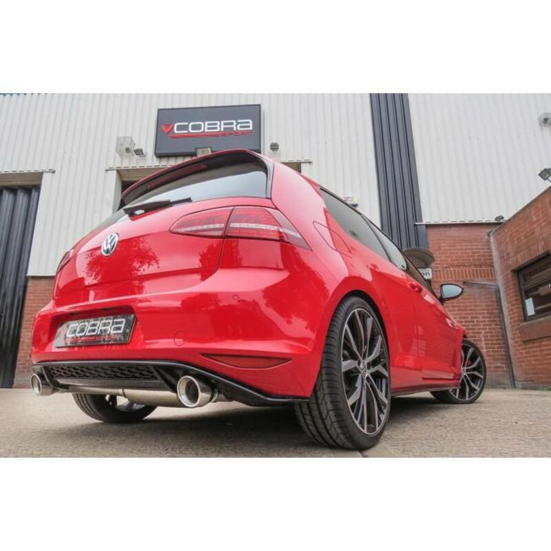 Ligne d'Echappement Complète "Turboback" Cobra pour VW Golf 7 GTI 2.0L TSI (12-17)