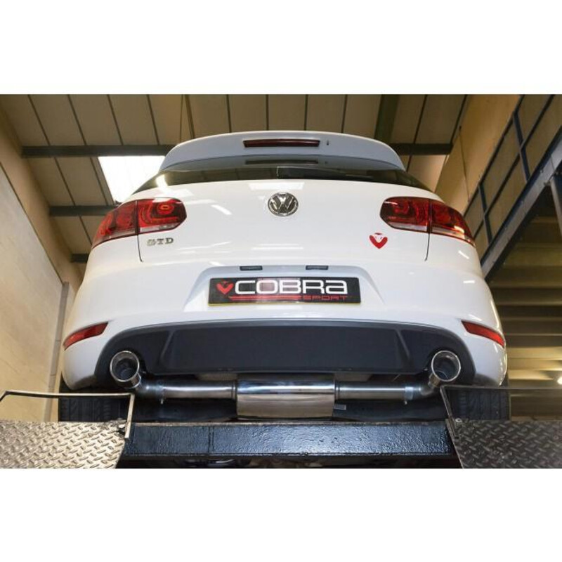 Ligne d'Echappement "Catback" Cobra pour VW Golf 6 2.0L TDI 170 ch "GTI Style" (09-13)