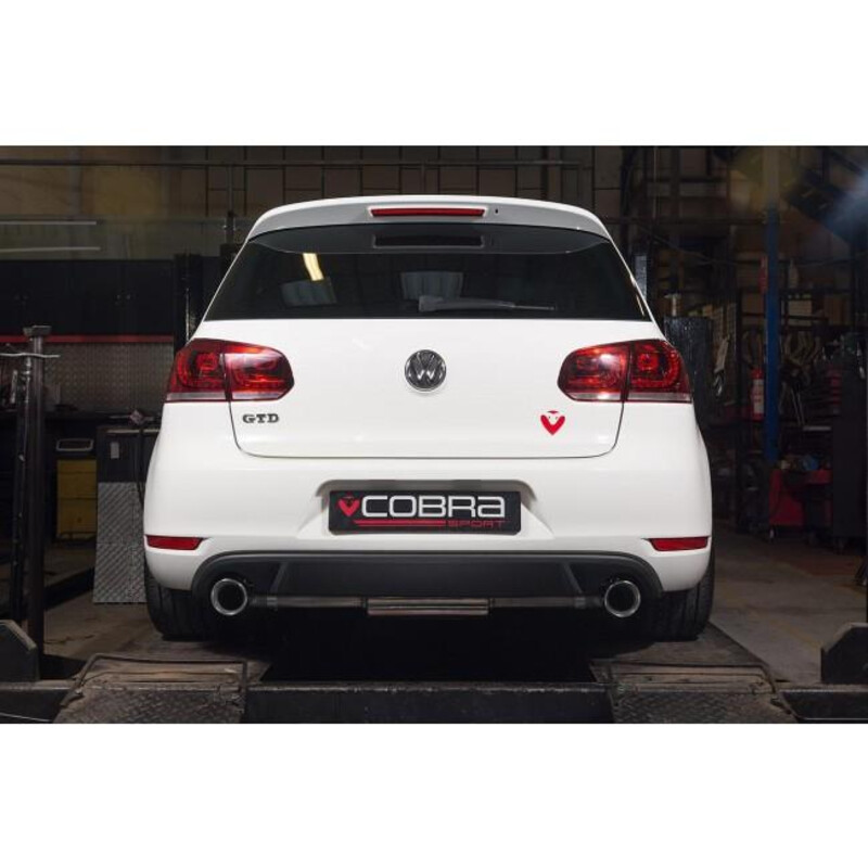 Ligne d'Echappement "Catback" Cobra pour VW Golf 6 2.0L TDI 170 ch "GTI Style" (09-13)