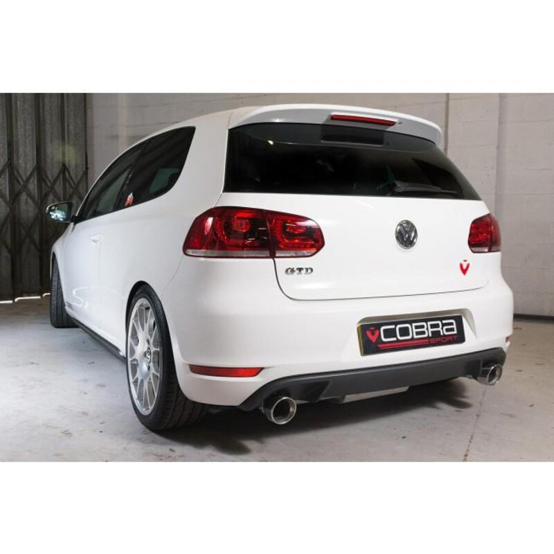 Ligne d'Echappement "Catback" Cobra pour VW Golf 6 2.0L TDI 170 ch "GTI Style" (09-13)