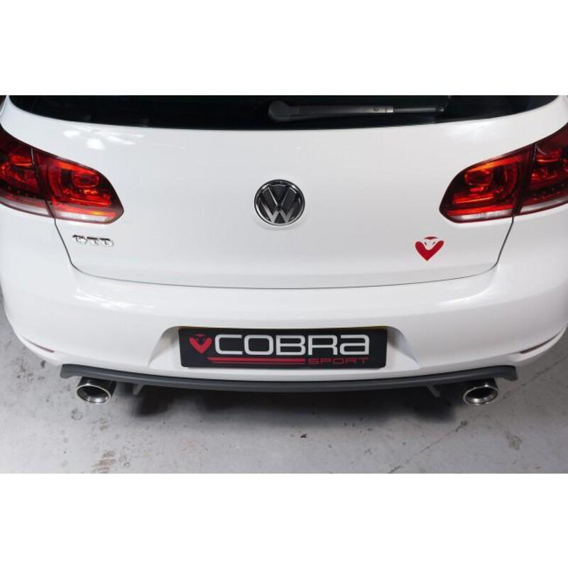 Ligne d'Echappement "Catback" Cobra pour VW Golf 6 2.0L TDI 170 ch "GTI Style" (09-13)