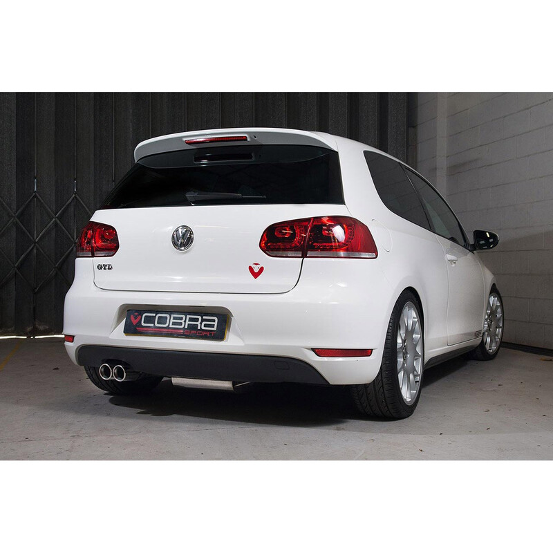 Ligne d'Echappement "Catback" Cobra pour VW Golf 6 2.0L TDI 140 ch (09-13)