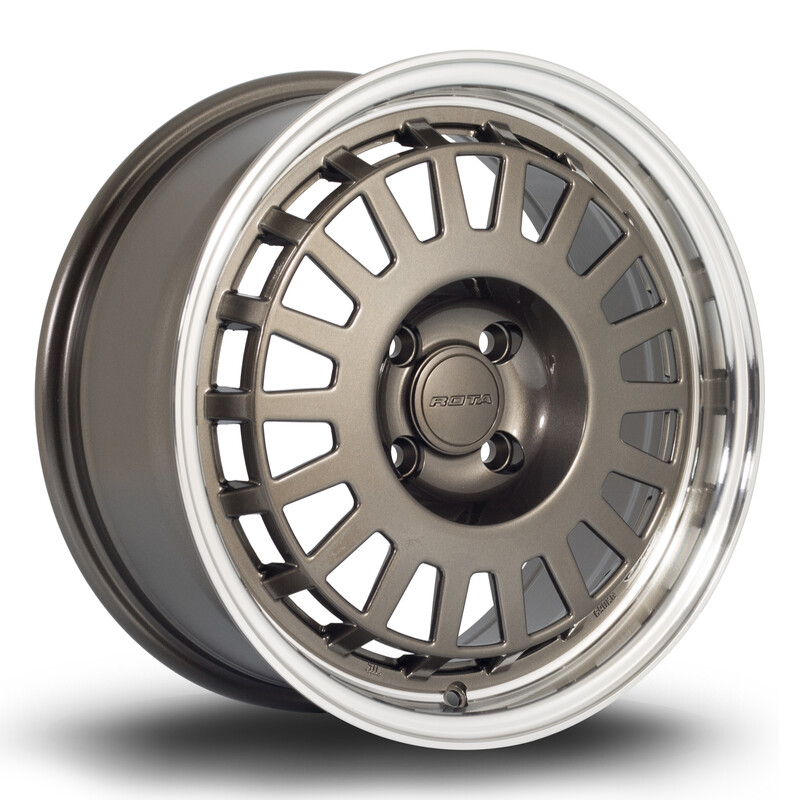 Rota EG6 16x7" 4x108 ET35, Gunmetal, Rebord Poli