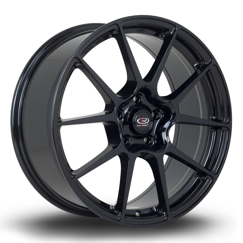 Rota AR10 19x8.5" 5x112 ET45, Noir Brillant