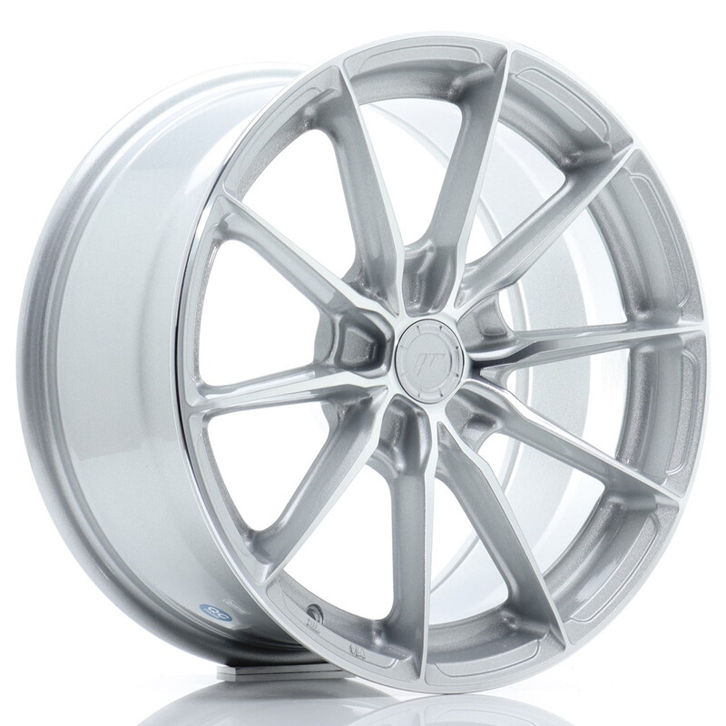 Japan Racing JR-37 17x8" (5 trous - sur mesure) ET20-40, Gris Argenté