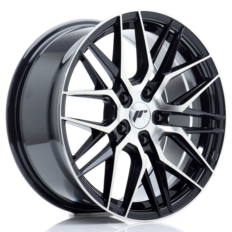 Japan Racing JR-28 17x8" 5x112 ET40, Noir Brillant / Poli