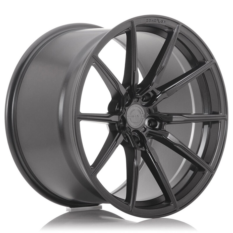 Concaver CVR4 19x8.5" (5 trous - sur mesure) ET35-45, Carbone Graphite