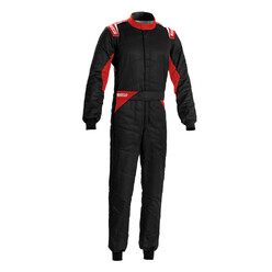 Combinaison Sparco Sprint Noire & Rouge (FIA 8856-2018)