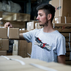 T-Shirt DriftShop Gris - Coupe Homme