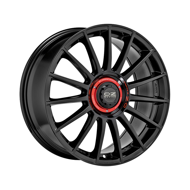 OZ Superturismo Evoluzione 18x8" 5x112 ET35, Noir Brillant