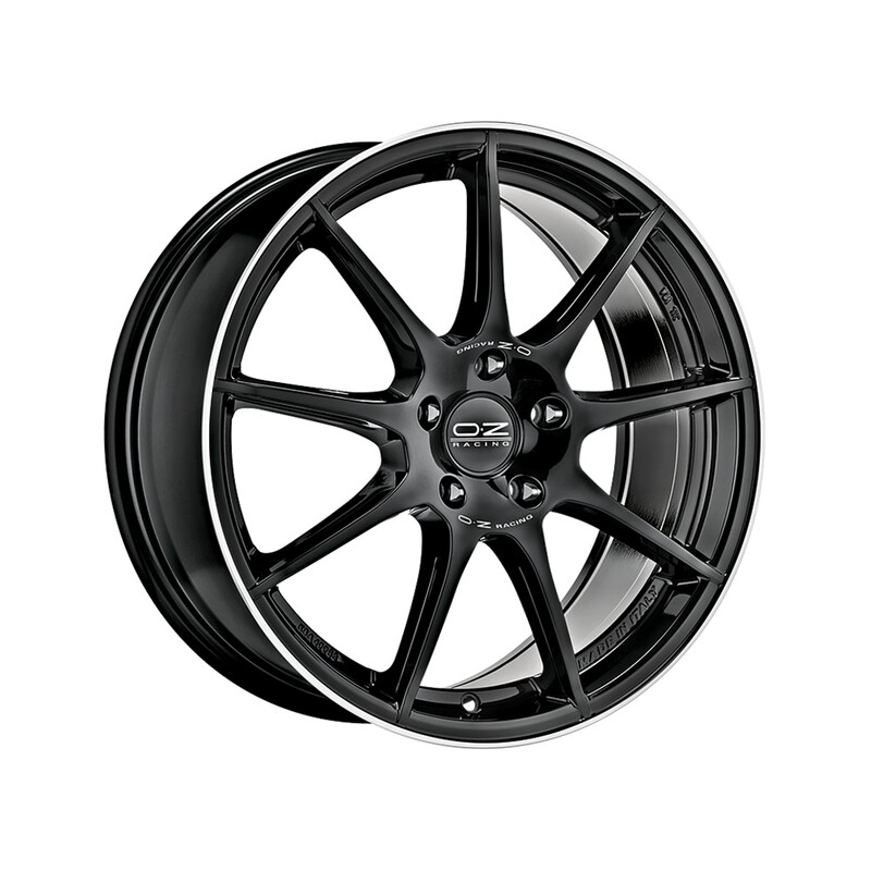 OZ Veloce GT 18x8" 5x108 ET45, Noir Brillant