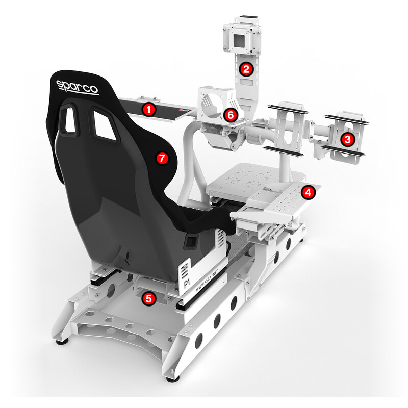 Cockpit RSeat P1 Blanc