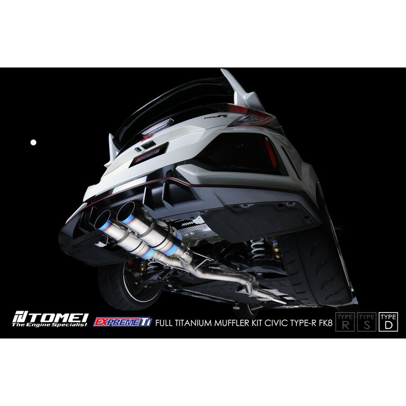 Ligne d'Echappement Tomei Expreme Ti Type-D pour Honda Civic Type R FK8