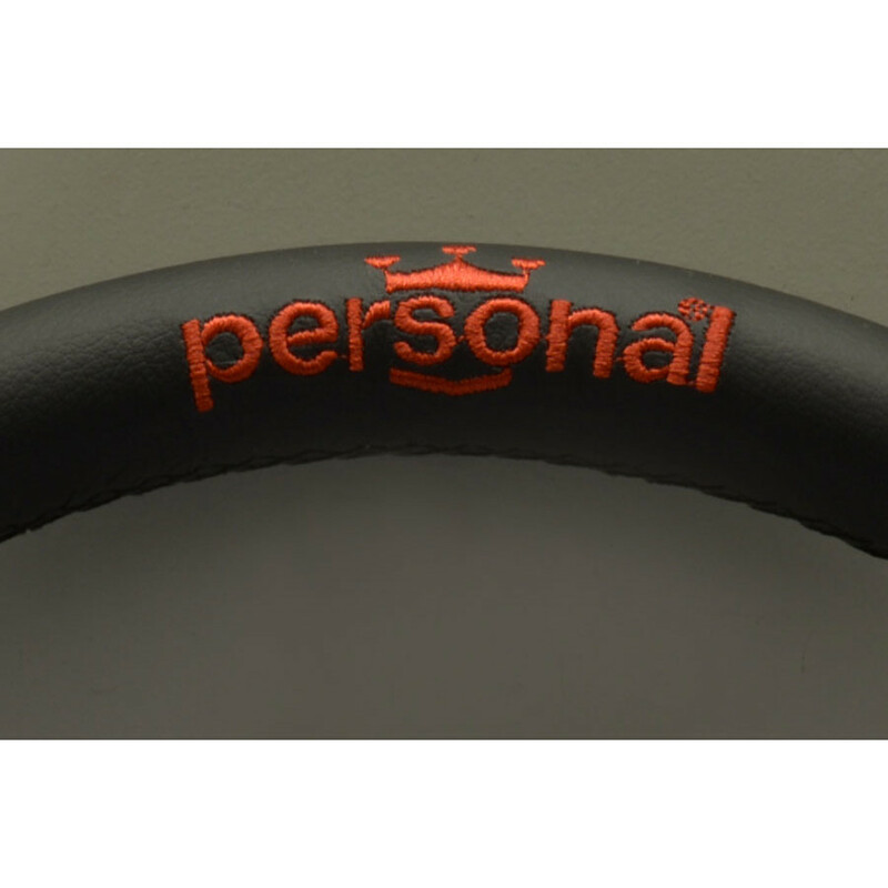 Volant\u0020Personal\u0020Pole\u0020Position\u0020\u0028330\u0020mm\u0029\u0020Cuir\u0020Noir\u0020\u0026\u0020Cuir\u0020Rouge\u0020Retourn\u00E9,\u0020Branches\u0020Noires,\u0020Logo\u0020Rouge