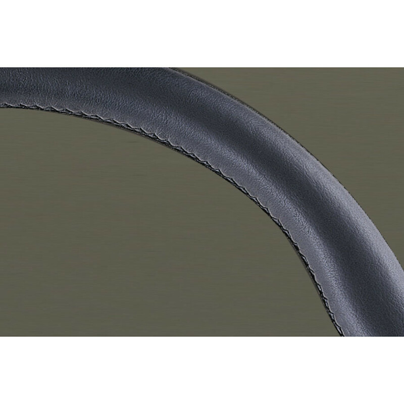 Volant Personal Fitti E3 (350 mm) Cuir Noir, Branches Noires, Coutures Noires