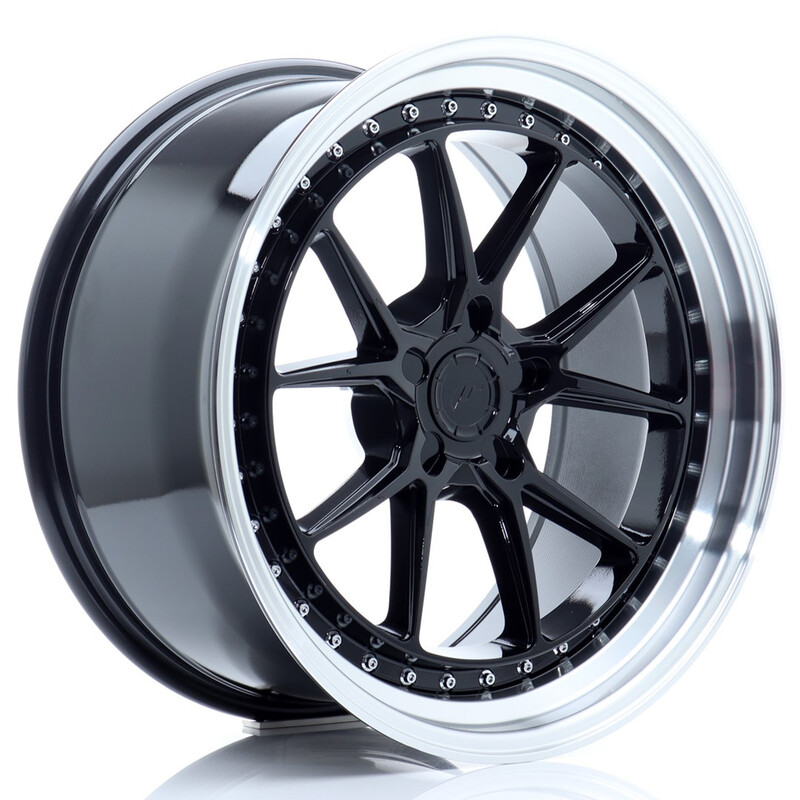 Japan Racing JR-39 19x9.5" (5 trous - sur mesure) ET15-35, Noir Brillant