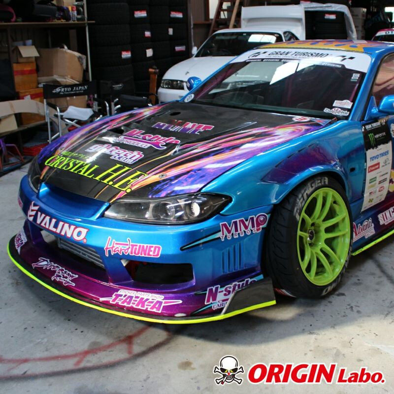 Ailes Avant Origin Labo +55mm "Shark" pour Nissan Silvia S15